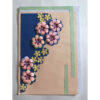 Flower Craft Navy Blue and Light Orange - Handmade Paper Craft