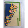 Flower Craft Navy Blue and Light Green - Handmade Paper Craft