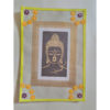Gautam Buddha Paper Craft Yellow Brown - Handmade Paper Craft