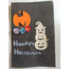 Happy Halloween Paper Craft Orange and Brown - Handmade Paper Craft