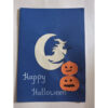 Happy Halloween Paper Craft Navy Blue - Handmade Paper Craft