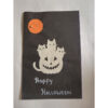 Happy Halloween Paper Craft Brown Orange - Handmade Paper Craft